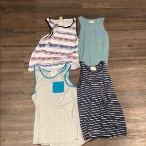 1 holister tank top and 3 ON THE BYAS